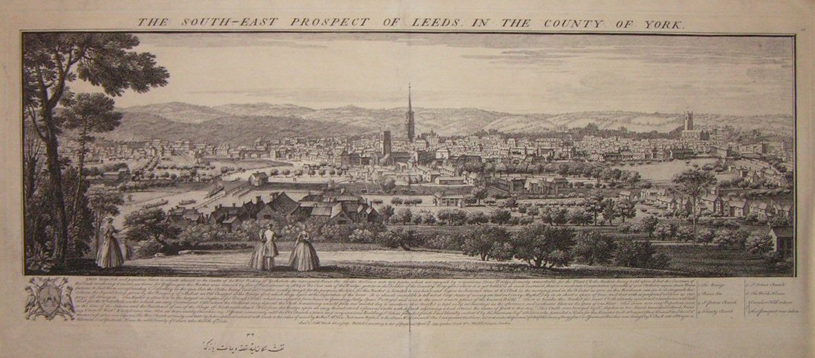 Print - The South-East Prospect Of Leeds In The County Of York - Buck